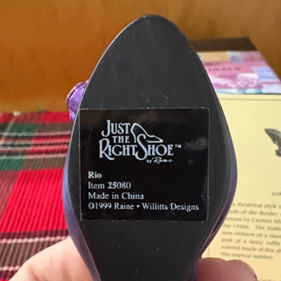 Just The Right Shoe Blue Floral Mules - Picture 5 of 5